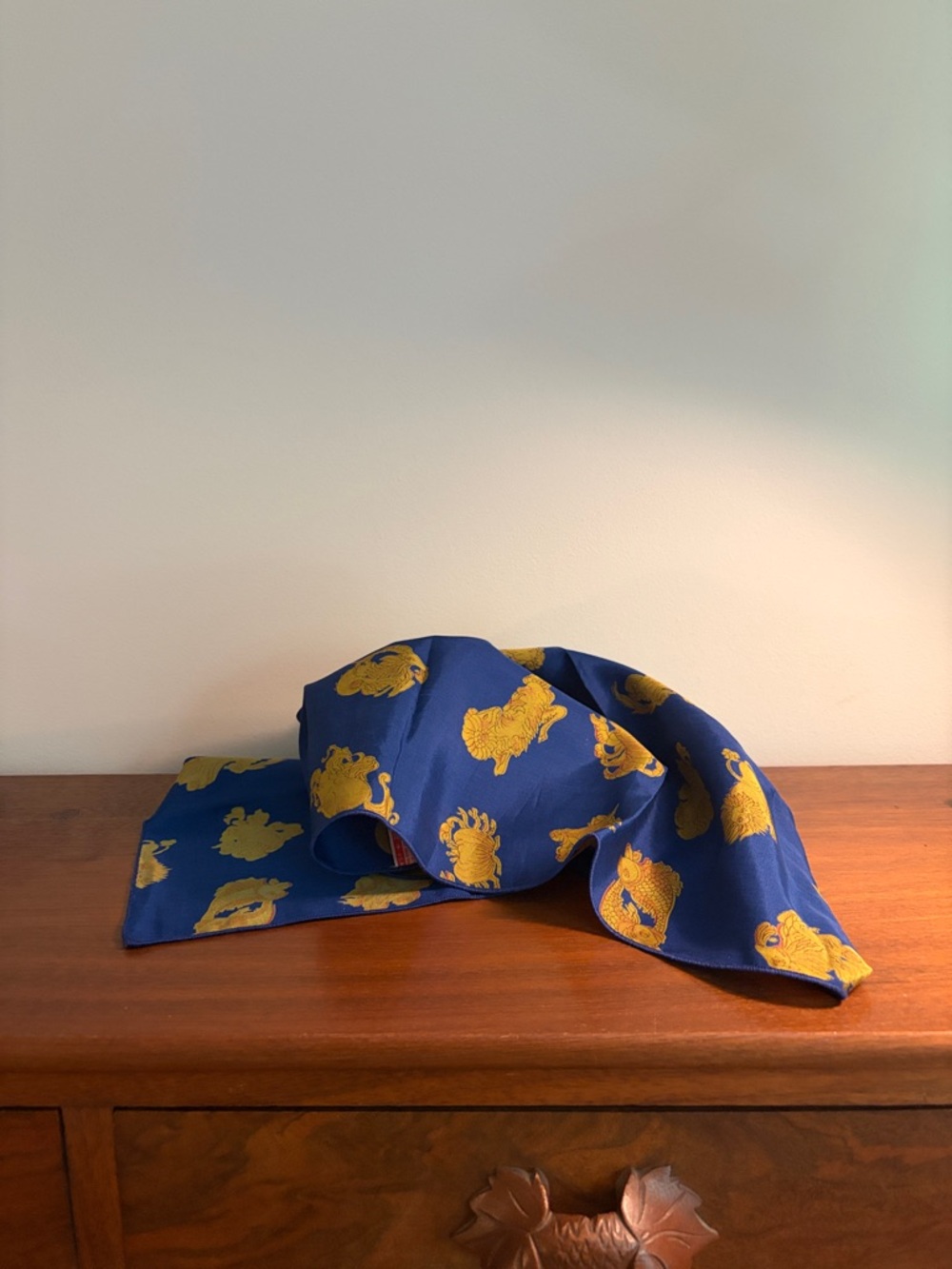 Vintage mid Century Ray Strauss Zodiac Astrological Silk Scarf
